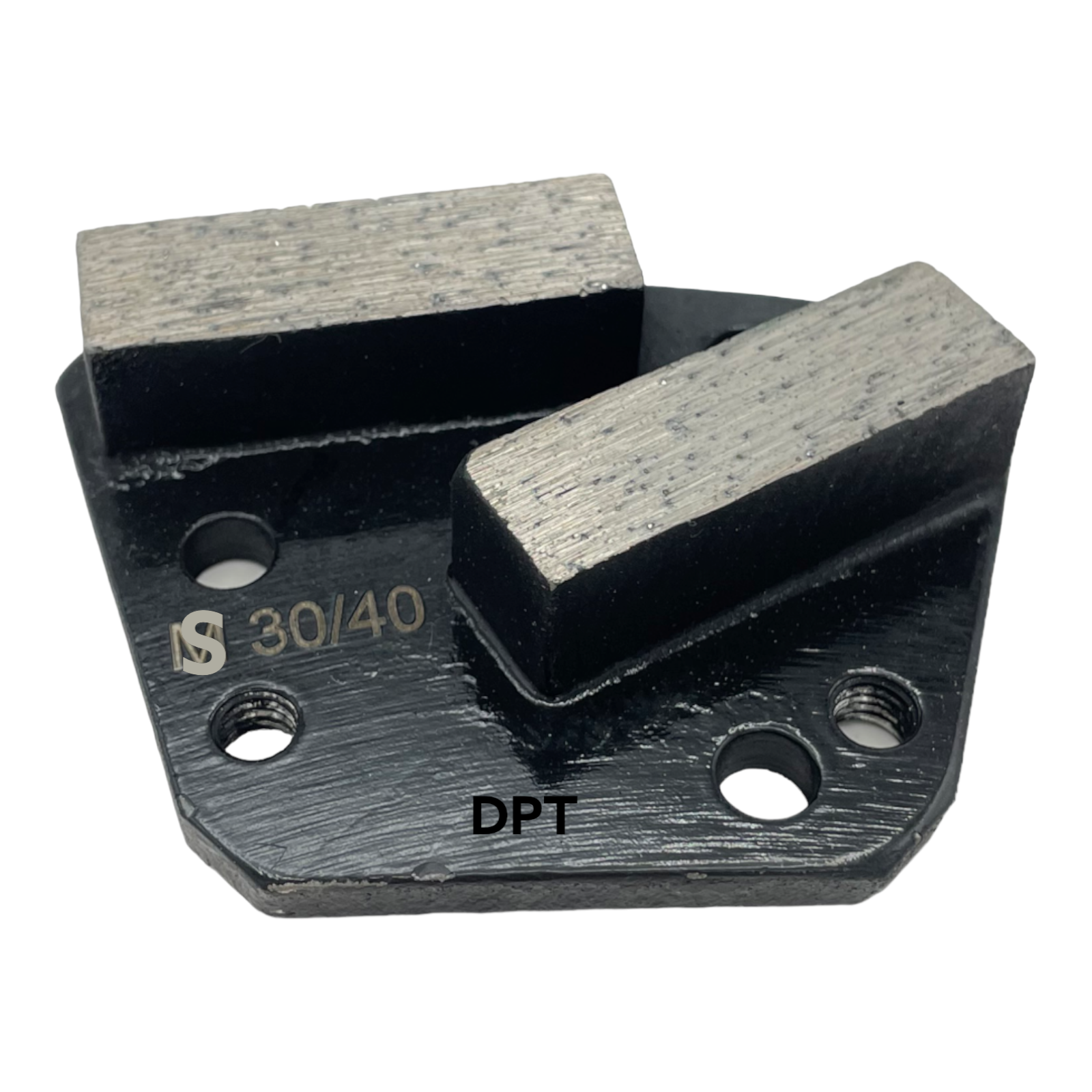 9 Pack Trapezoid Grinding Discs for Bolt on Concrete Grinders Soft Bond 30 Grit