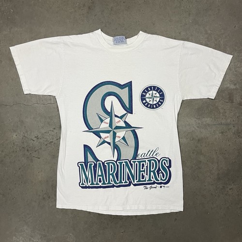 Vintage 90s Seattle Mariners Big Logo Graphic T Shirt White