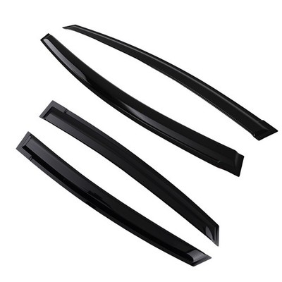 External Wind Deflectors Rain Guards for Toyota Prius MK3 2010-2015 4PC Black