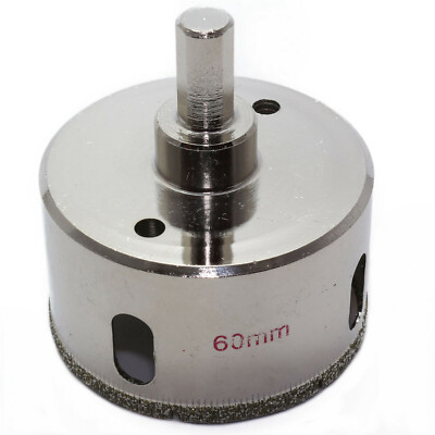 60 mm 2-3/8'' inch Diamond Hole Saw Granite Drill Bit Coated Masonry Drilling