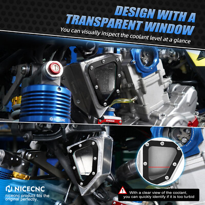 NICECNC Overflow Coolant Tank Reservoir Recovery For Yamaha Raptor 700 700R