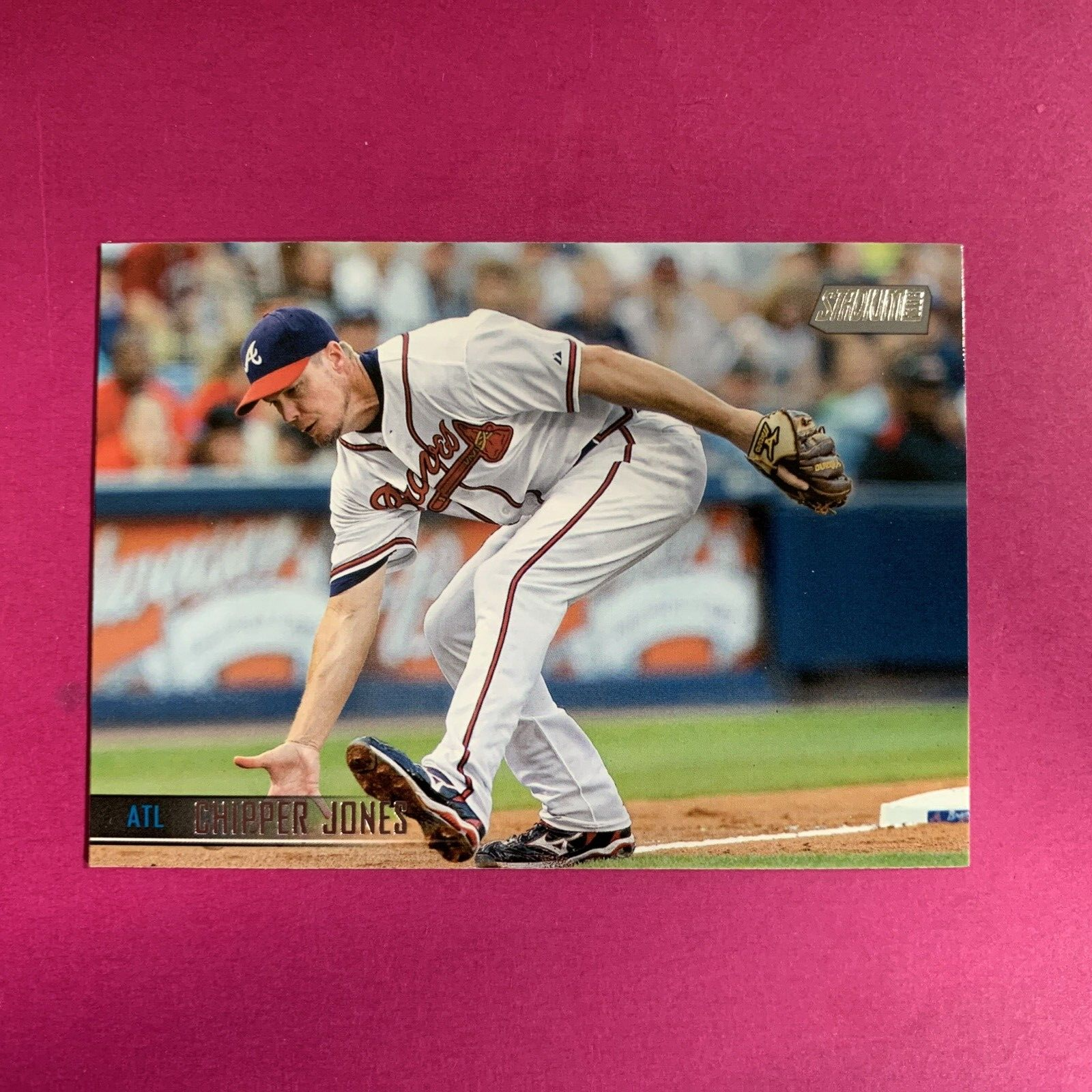 topps Chipper Jones　チッパー・ジョーンズ FLEER Focus ジャージ カード チッパー・ジョーンズ/Chipper