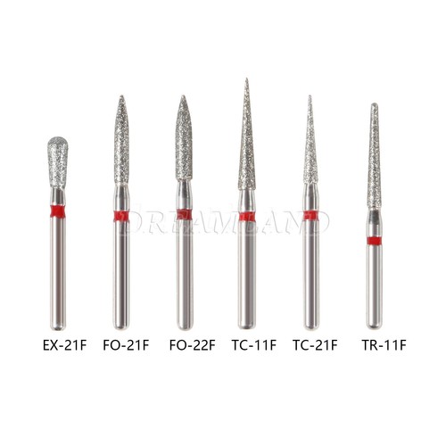 5pc/pack Dental FG Diamond Burs for High Speed Handpiece Friction Grip 1.6MM Bur