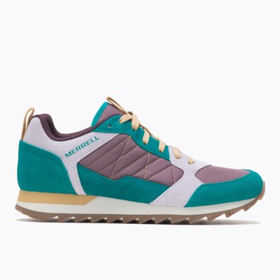

Merrell Women Alpine Sneaker Burgundy/Teal 9.5 M Fashion Sneakers Leather