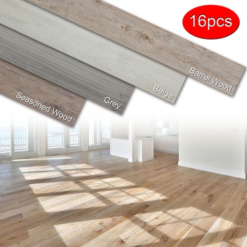 Details About Self Adhesive 16 Pcs Vinyl Floor Planks Wood Tiles Home Furnishing Peel Stick