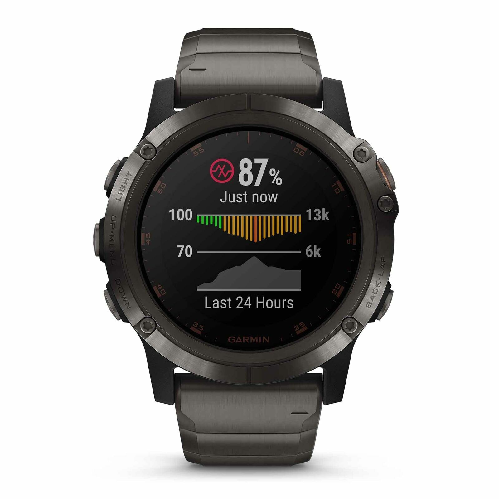 Garmin Fenix 5X Plus 51mm Sapphire Carbon Gray DLC Titanium/Titanium Band