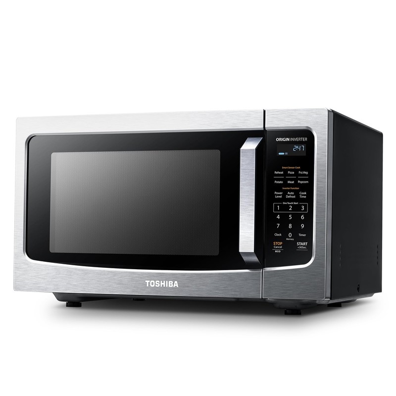 TOSHIBA ML-EM45PITSS Countertop Microwave Oven with Inverter Technology Kitch...