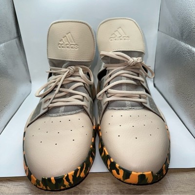 Adidas Shoes Men's US 14 Pro Vision Beige Camouflage Basketball Sneakers EF0476