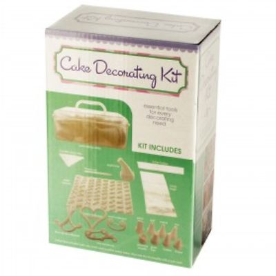 CAKE DECORATING KIT CARRY-ALONG CADDY PASTRY BAKING New ()