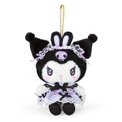 NEW Sanrio Yume Ribbon Kuromi Plush Keychain Holder JAPAN | eBay