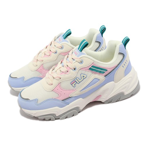 

Fila Ranger Ivory White Blue Women Casual Lifestyle Коренастый папа Обувь Кроссовки, Белый, Ranger