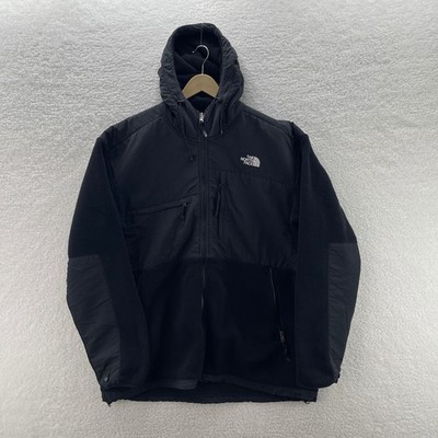 The North Face Denali Jacket Mens XXL Black Hooded Polartec Fleece Gorpcore Hike