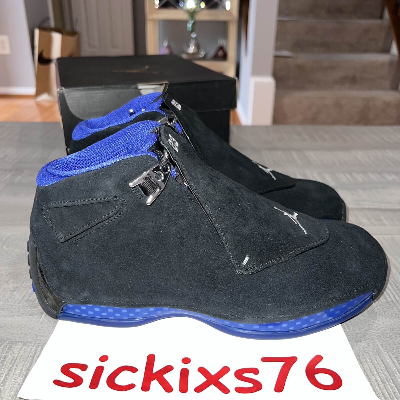 jordan 18 blue black