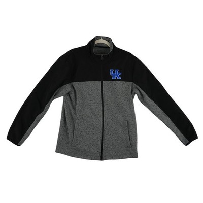 Captivating UK Kentucky Wildcats Jacket Men's Size Large Black Gray NCAA