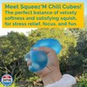 Premium Squeez'M Chill Cubes – Blue and Purple Fidget Sensory Toys for Stress Relief – Soft and Durable for Kids and Adults – Safe, Gift-Ready, and Perfect for Travel (Blue and Purple (Pack of 2 Cubes))
