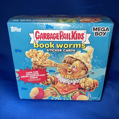 2022 Topps Garbage Pail Kids Book Worms GPK Mega Box New Factory Sealed Stickers
