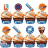 Treasures Gifted Officially Licensed Nerf Party Supplies - 24ct Cupcake Topper and Wrappers - Cake Decorations - Nerf Birthday Party Decorations