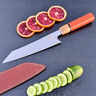 HAND FORGE JAPANESE KITCHEN GYUTO CHEF KNIFE SUSHI SASHIMI CUSTOM MADE KIRITSUKE