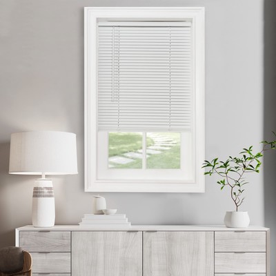Cordless Light Filtering Mini Blinds For Indoor Windows 34 Inch Width 64 Inch Le