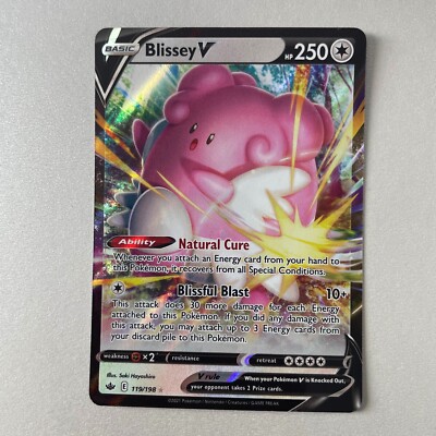 Pokémon Chilling Reign #119 Blissey V Full Art Holo Ultra Rare
