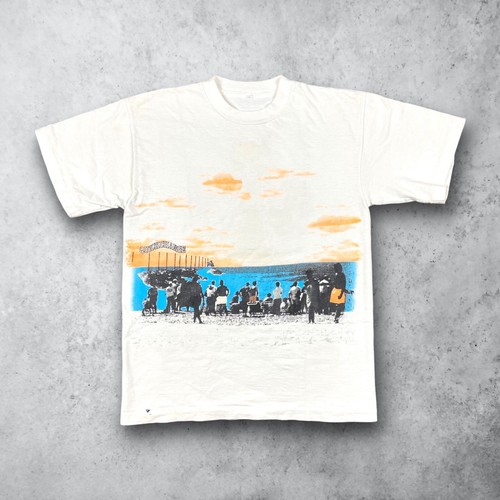 Vintage 80s Quick Change Surfing Beach Stussy Graphic T