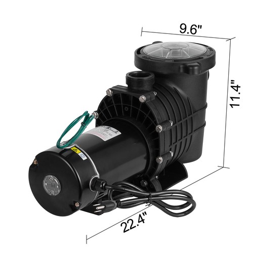 In/Above Ground Swimming Pool Pump Motor w/ Strainer Hayward Replacemen 1.5HP