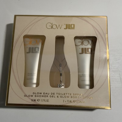   Glow By JLO Gift Set Eau De Toilette Spray Shower Gel Body Lotion Sealed