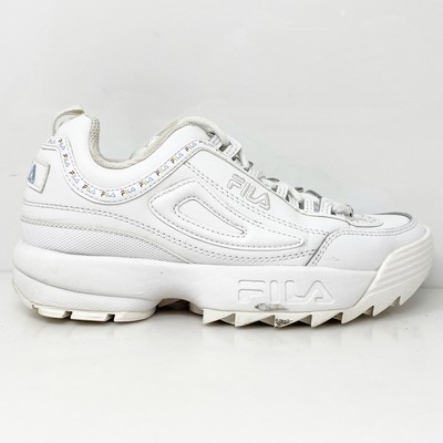 Fila Girls Disruptor II Repeat 3FM01003-138 Белая повседневная обувь Кроссовки Размер 5.5