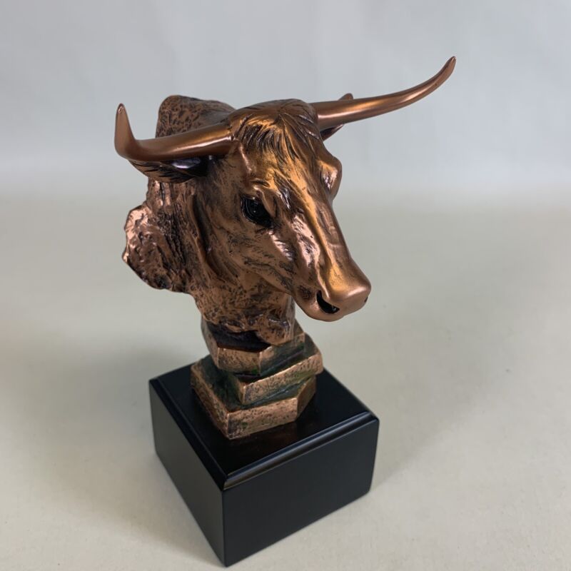 Treasure of Nature Stock Market Bull Bust - Wall Street Bronze Finish Statue
