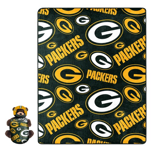 Плюшевый чехол для медведей Northwest NFL Green Bay Packers с шелковым пледом на ощупь