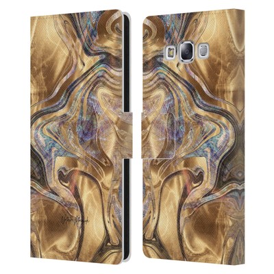 NATURE MAGICK MERMAID ROSE GOLD MARBLE LEATHER BOOK CASE FOR SAMSUNG PHONES 3