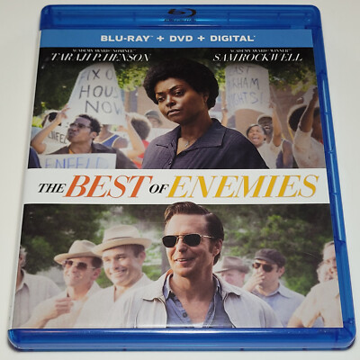 The Best of Enemies (Blu-ray, 2019) Taraji P. Henson Sam Rockwell Free Shipping