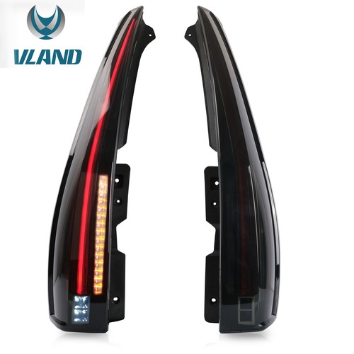 VLAND Smoked LED Tail Lights For 2007-2014 Chevy Suburban/Tahoe/GMC Yukon Pair