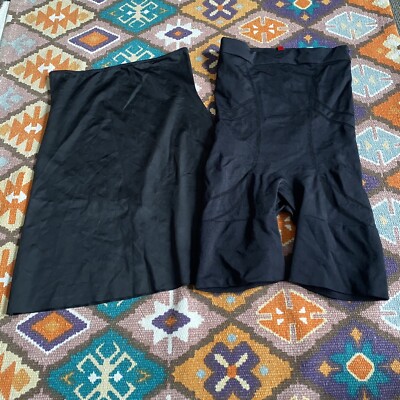 NWOT SPANX Women s Flat Out Flawless High Waist Thigh Stomach Black Shapers M