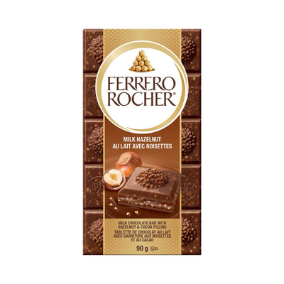 Ferrero Ferrero Rocher Milk Chocolate Hazelnut Bar - 90g from Canada