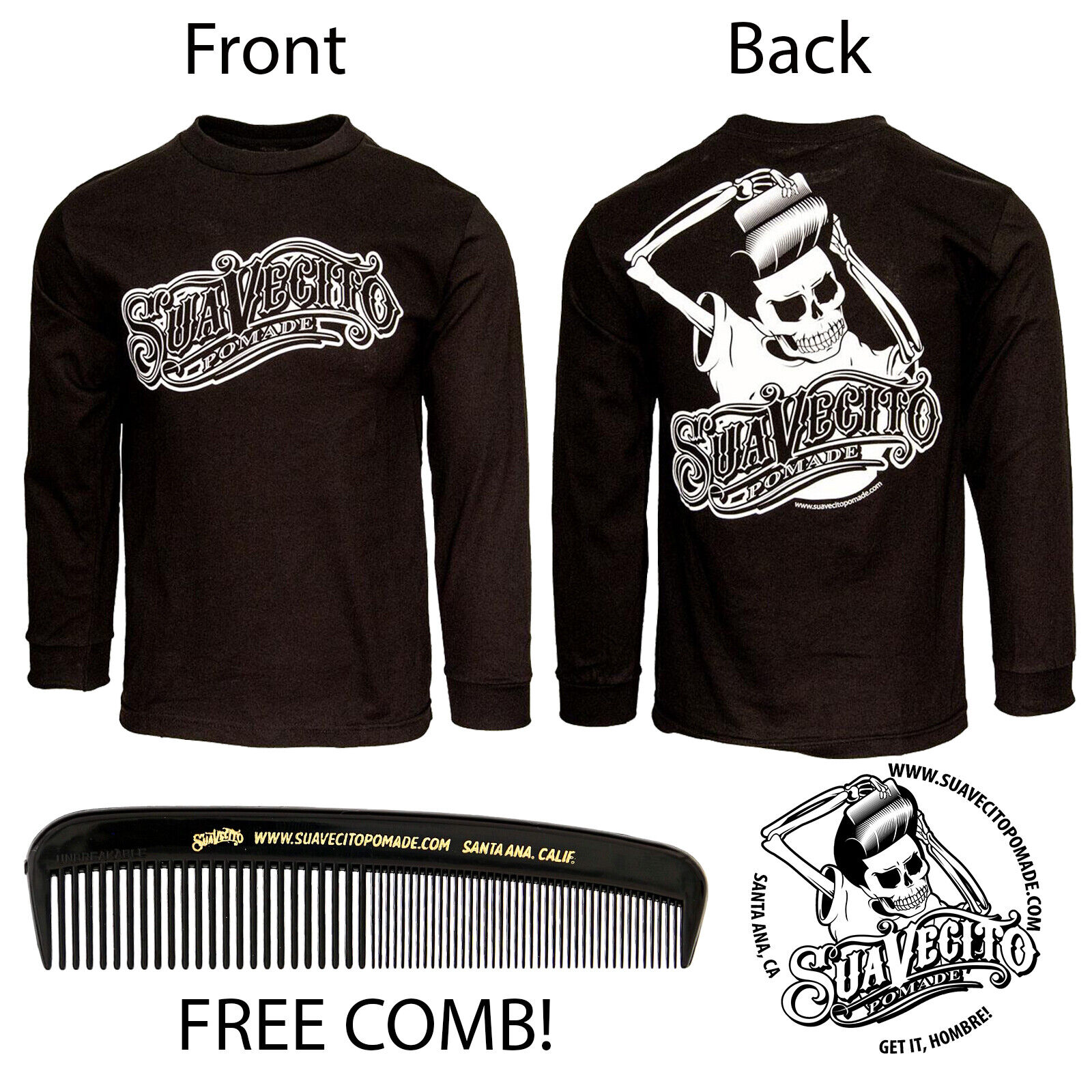 Men's OG Suavecito Long Sleeve Tee Shirt (S, M, L, XL, 2XL, 3XL, 4XL, 5XL) Men's OG Suavecito Long Sleeve Tee Shirt (S, M, L, XL, 2XL, 3XL, 4XL, 5XL)