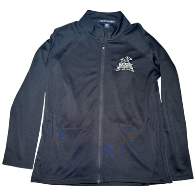 Devon & Jones Matador Beef Jerky Zip up Jacket Black Men's Size Large