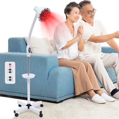275W IR Infrared Red Heat Therapy Light Therapeutic Lamp Floor Stand Pain Relief