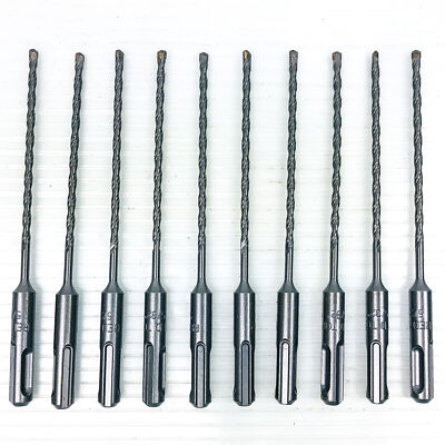 Hammer Drill Bit 5/32x6 SDS Plus 10-pk Carbide Tip Concrete Masonry 3.5'' LOC