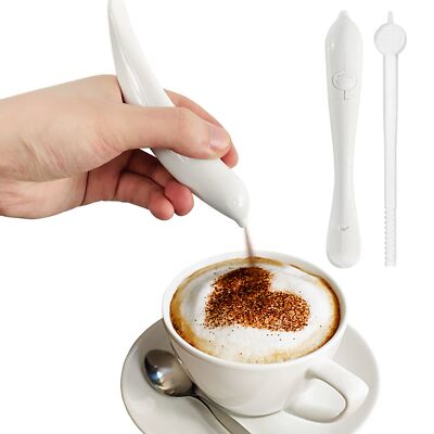 Electric Coffee Carving Pen Latte Art Pen for Cappuccino Latte Pastry Tool