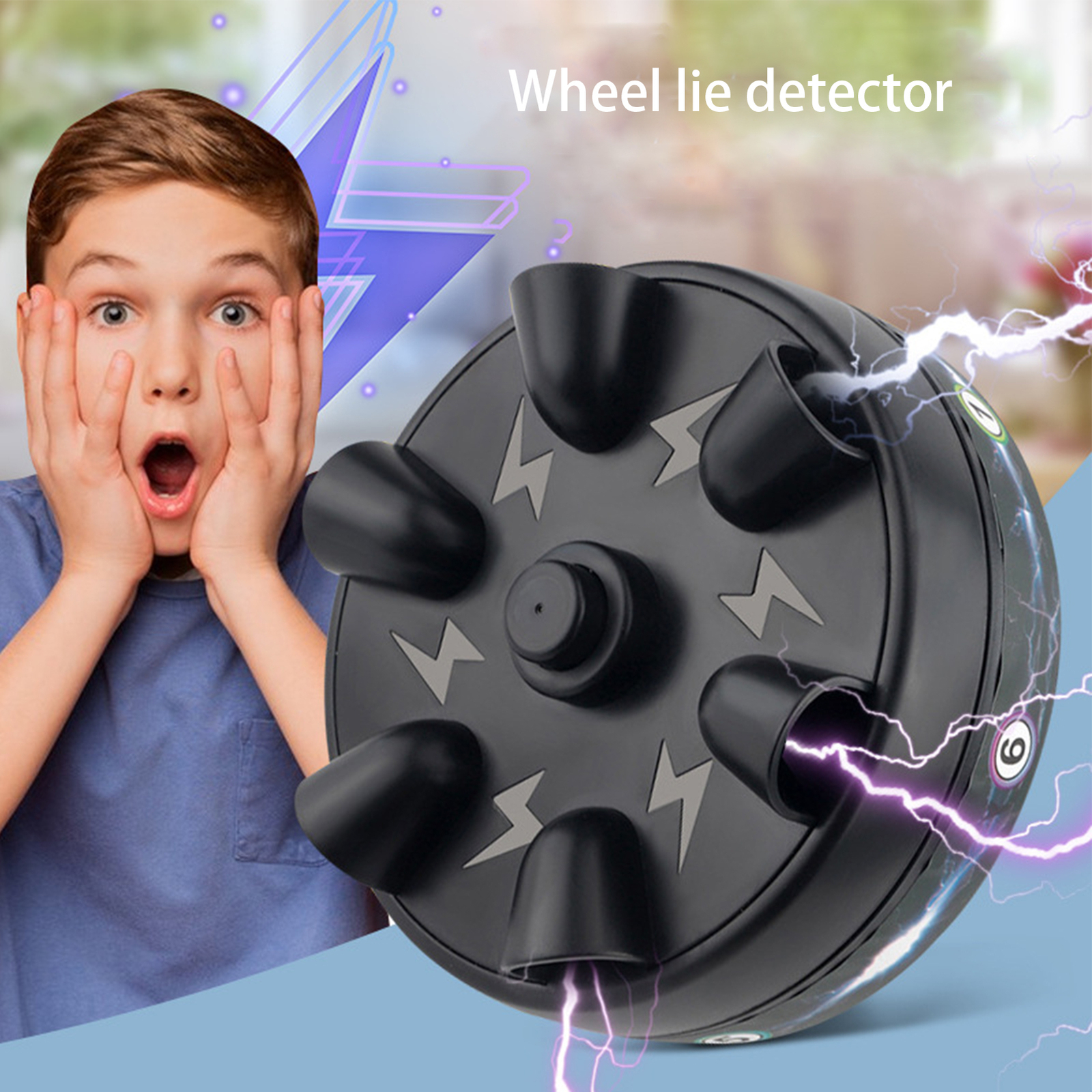Shocking Roulette Lie Detector Electric Polygraph Test Finger Toy Party Game