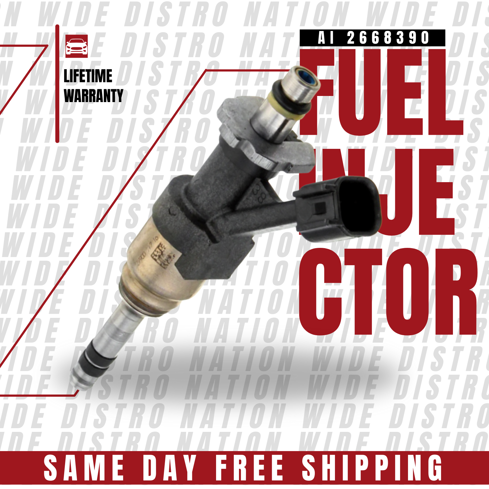 1x OEM ACDelco Fuel Injector for 2015 2016 2017 Chevrolet Suburban 5.3L V8