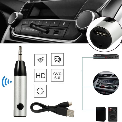 Car Aux Mini Bullet 3.5mm Music Receiver Audio Adapter Wireless bluetooth V4.1