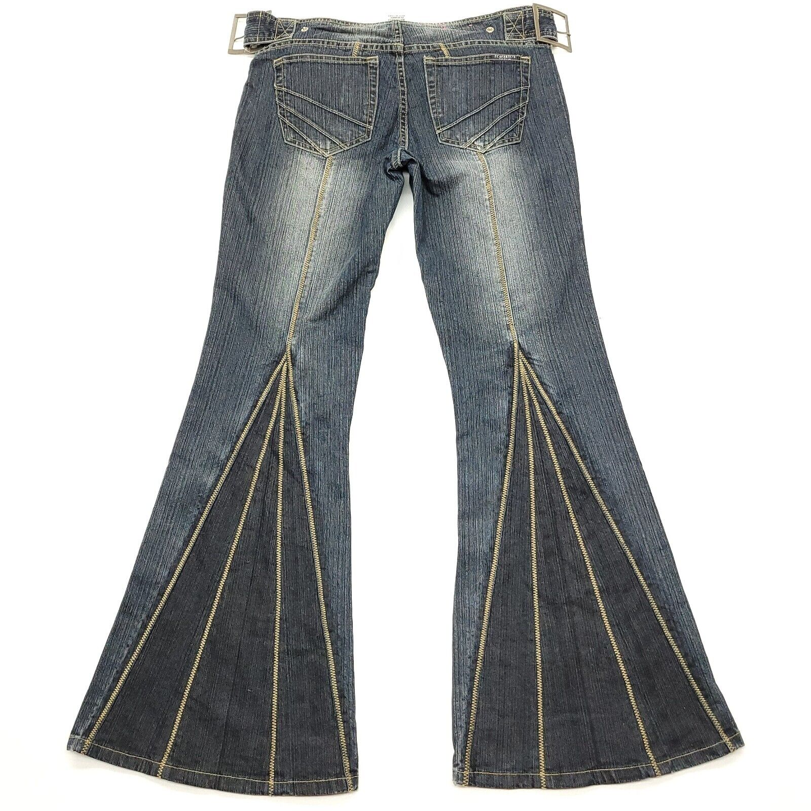 Vintage Jeans Women 7 Blue Bell Bottom Low Rise Flare Hippie Vintage Jeans Women 7 Blue Bell Bottom Low Rise Flare Hippie