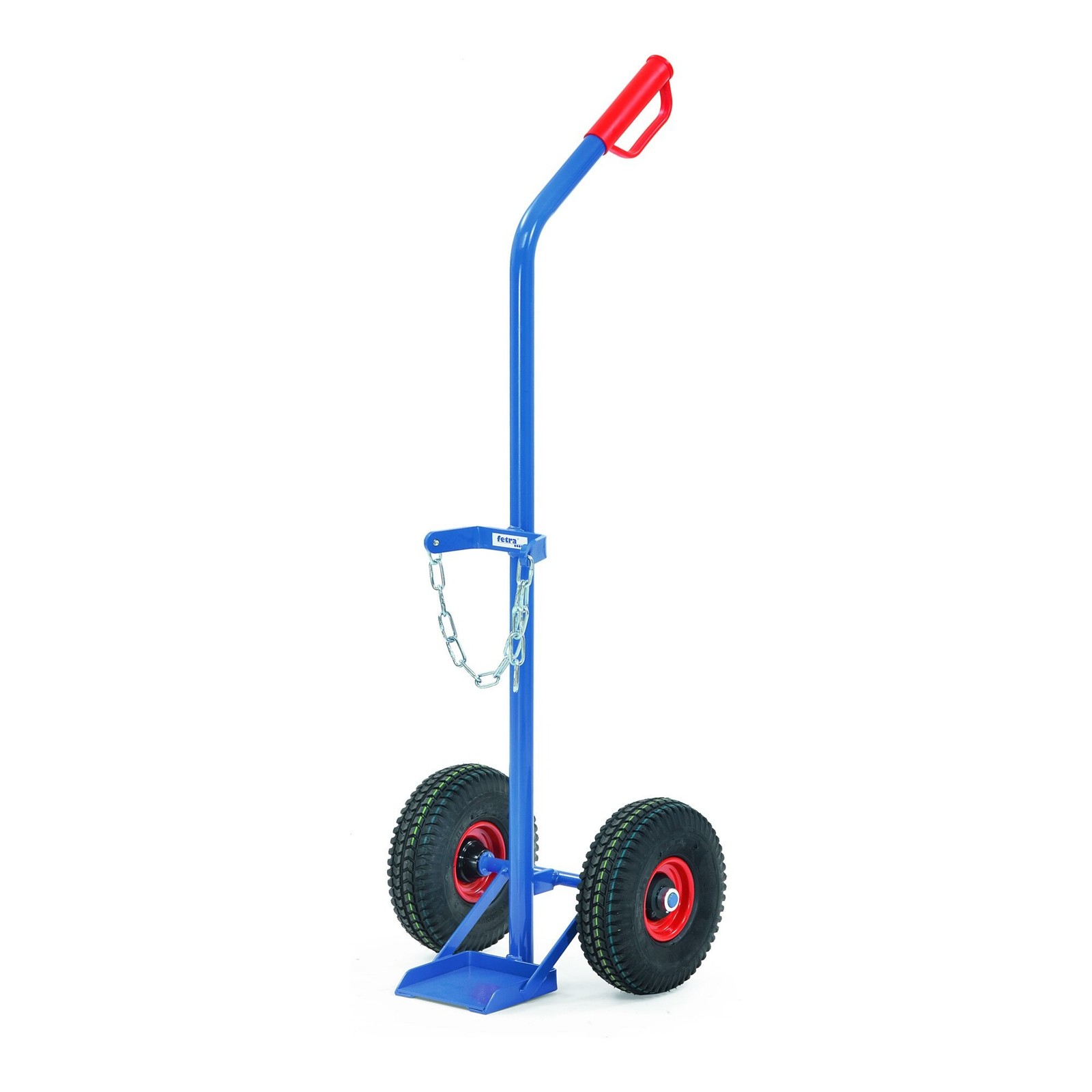 Fetra Stahlflaschenkarre 51092 – 100 kg Tragkraft, Luftbereifung - Neu