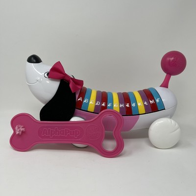 LeapFrog Pink AlphaPup ABC Electronic Pull Toy Dog Puppy Toddler 2014 Item 19242