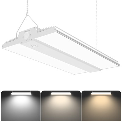 300W LED Linear High Bay Light, Warehouse Garage Shop Lights 3K/4K/5K Adjustable