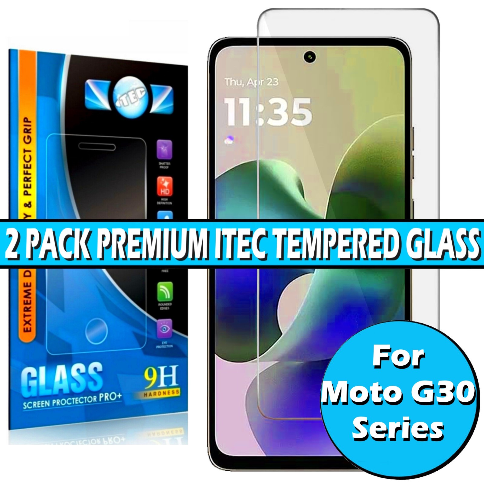 Screen Protector For Motorola G30 G31 G32 G34 G35 G36 Gorilla Tempered Glass