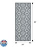 Joydeco Runner Rug 2x5 Non Slip Machine Washable Vintage Hallway Carpet Runner, Low Pile Lightweight Chenille Print Rugs for Entryway, Hallway, Bedroom, Kitchen and Corridor, Black White Grey