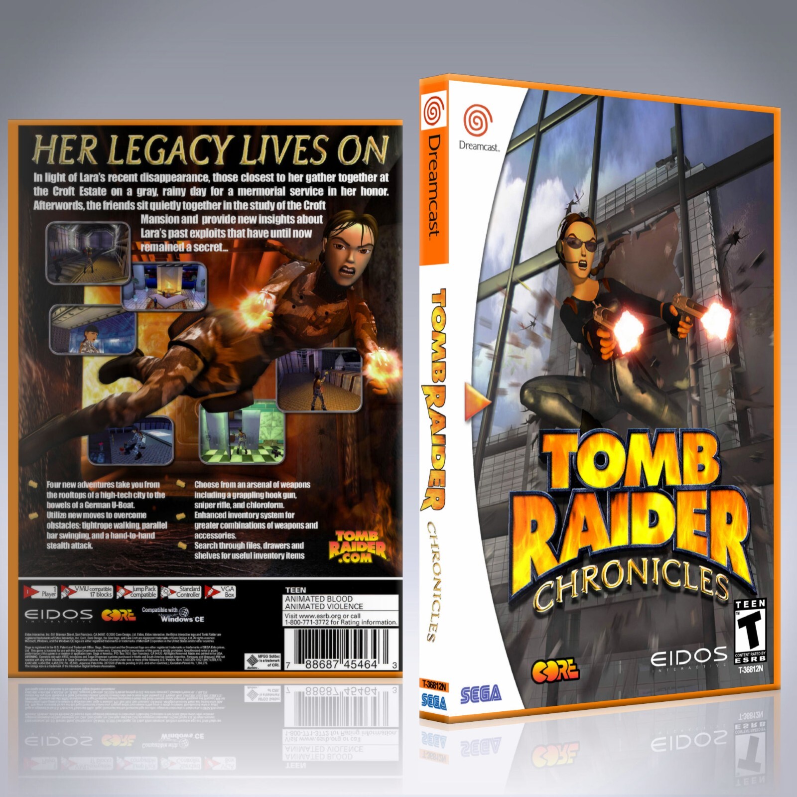 Tomb Raider Chronicles 北米版　Dreamcast Tomb Raider: Chronicles New (Sega Dreamcast, 2000